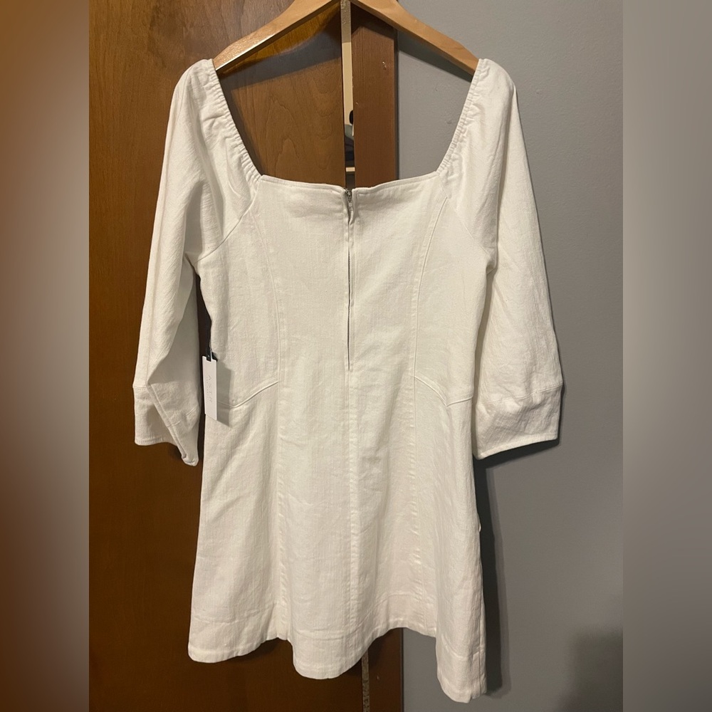 ASTR the Label Rabia Fit & Flare White minidress (with tag)